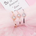 Korean Fashion Rose Gold Full Zircon Bracelet Eight Hearts Eight Arrows Best Friend Jewelry view 1