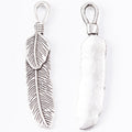 Zinc Alloy Leaf Charm Pendant No.365588 for DIY Necklace Bracelet Jewelry Making view 3