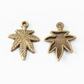 Zinc Alloy Maple Leaf Charm Pendant No.118225 for DIY Necklace Bracelet Jewelry Making view 2