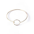Fashion Twisted Knot Open Cuff Bracelet Metal Heart Bangle For Women Jewelry view 2