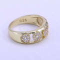 European American Fashion Micro Pave Women Engagement Ring, Hollow Versatile Band Jewelry view 4