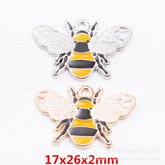 Zinc Alloy Bee Charm Pendant No.284679 for DIY Necklace Bracelet Jewelry Making