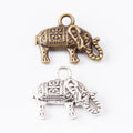 Zinc Alloy Elephant Charm Pendant No.980360 for DIY Necklace Bracelet Jewelry Making view 1