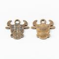 Zinc Alloy Bull Head Charm Pendant No.112325 for DIY Necklace Bracelet Jewelry Making view 2