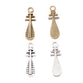 Zinc Alloy Guitar Charm Pendant No.052737 for DIY Necklace Bracelet Jewelry Making view 2