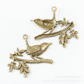DIY Vintage Alloy Jewelry Findings Bird Charm Pendant For Bracelet Necklace Making view 3