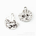DIY Vintage Alloy Jewelry Findings Frog Charm Pendant For Bracelets And Necklaces view 2