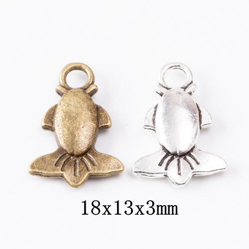 DIY Vintage Alloy Fish Pendant Charm For Jewelry Accessories Bracelet Necklace Making