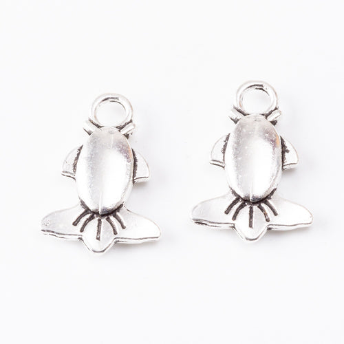 DIY Vintage Alloy Fish Pendant Charm For Jewelry Accessories Bracelet Necklace Making