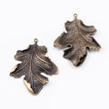 Zinc Alloy Leaf Charm Pendant No.576457 for DIY Necklace Bracelet Jewelry Making view 2