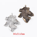 Zinc Alloy Leaf Charm Pendant No.576457 for DIY Necklace Bracelet Jewelry Making view 1
