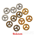 DIY Vintage Alloy Jewelry Findings Gear Charm Pendant For Bracelet Necklace Making view 1