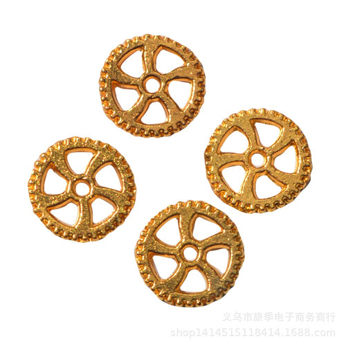 Zinc Alloy Gear Charm Pendant No.660424 for DIY Necklace Bracelet Jewelry Making