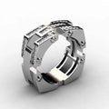 European American Fashion Personalized Men Copper Ring, Cross Border Hand Jewelry Accessory view 1