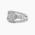 European Micro Pave Zircon Engagement Ring For Women, Fashion Finger Jewelry view 3