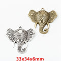 Zinc Alloy Elephant Charm Pendant No.897540 for DIY Necklace Bracelet Jewelry Making view 1