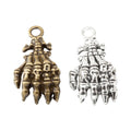 Zinc Alloy Skeleton Hand Charm Pendant No.937533 for DIY Necklace Bracelet Jewelry Making view 2