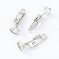 Zinc Alloy Trumpet Charm Pendant for DIY Necklace Bracelet Jewelry Making view 3