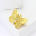 Matte Plated Alloy Butterfly Brooch For Women's Suits And Cardigans view 3