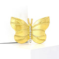 Matte Plated Alloy Butterfly Brooch For Women's Suits And Cardigans view 2