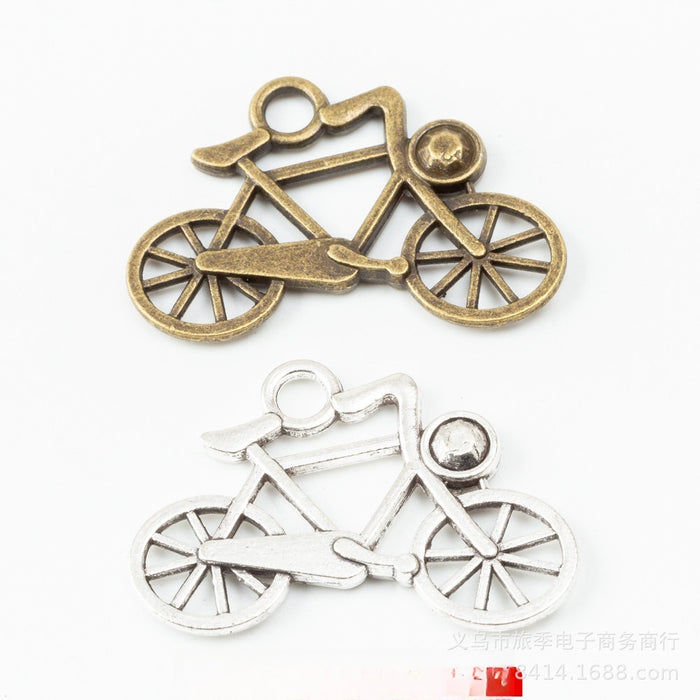Zinc Alloy Bicycle Charm Pendant No.261204 for DIY Necklace Bracelet Jewelry Making