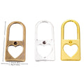 DIY Vintage Alloy Jewelry Findings Heart Lock Charm Pendant For Bracelets Necklaces view 1