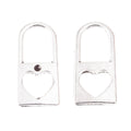 DIY Vintage Alloy Jewelry Findings Heart Lock Charm Pendant For Bracelets Necklaces view 3