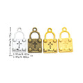 Zinc Alloy Lock Charm Pendant No.916622 for DIY Necklace Bracelet Jewelry Making view 1