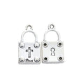 Zinc Alloy Lock Charm Pendant No.916622 for DIY Necklace Bracelet Jewelry Making view 2