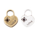 Zinc Alloy Heart Lock Charm Pendant No.464261 for DIY Necklace Bracelet Jewelry Making view 5