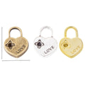 Zinc Alloy Heart Lock Charm Pendant No.464261 for DIY Necklace Bracelet Jewelry Making view 1