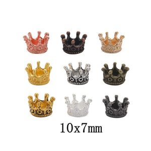 Zinc Alloy Crown Charm Pendant No.429964 for DIY Necklace Bracelet Jewelry Making