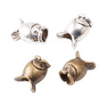 DIY Vintage Alloy Fish Large Hole Bead Bracelet Accessory For Handmade Jewelry view 4