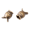 DIY Vintage Alloy Fish Large Hole Bead Bracelet Accessory For Handmade Jewelry view 3
