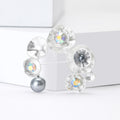 Matte Alloy Pearl Rhinestone Brooch Pin For Vintage Outerwear view 3