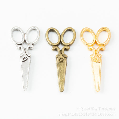 Zinc Alloy Scissors Charm Pendant No.157888 for DIY Necklace Bracelet Jewelry Making