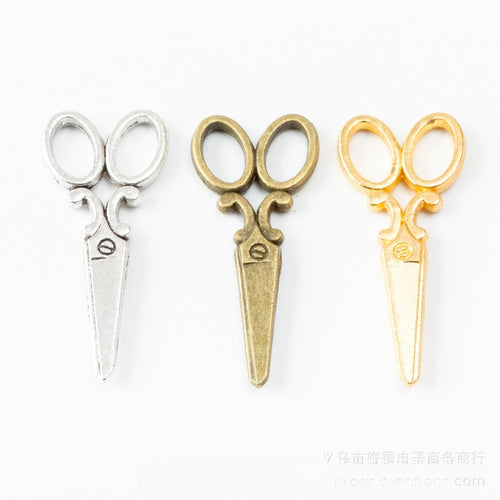 Zinc Alloy Scissors Charm Pendant No.157888 for DIY Necklace Bracelet Jewelry Making
