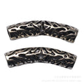 Vintage Alloy Hollow Long Tube Large Hole Beads For DIY Bracelet Jewelry Accessories Making view 3
