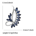 Alloy Rhinestone Glass Brooch For Elegant Suit And Coat Decoration view 5