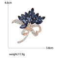 Alloy Crystal Glass Rhinestone Brooch For Apparel Decoration view 5