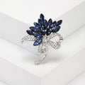Alloy Crystal Glass Rhinestone Brooch For Apparel Decoration view 4