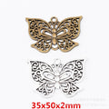 Zinc Alloy Butterfly Charm Pendant No.798649 for DIY Necklace Bracelet Jewelry Making view 1