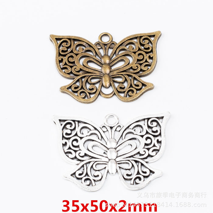 Zinc Alloy Butterfly Charm Pendant No.798649 for DIY Necklace Bracelet Jewelry Making