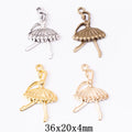 Zinc Alloy Ballet Girl Charm Pendant No.234570 for DIY Necklace Bracelet Jewelry Making view 1