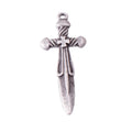 Zinc Alloy Cross Sword Charm Pendant for DIY Necklace Bracelet Jewelry Making view 3