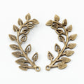 Zinc Alloy Leaf Charm Pendant No.422791 for DIY Necklace Bracelet Jewelry Making view 3