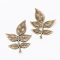 Zinc Alloy Leaf Charm Pendant No.454366 for DIY Necklace Bracelet Jewelry Making view 2