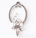 Zinc Alloy Rabbit Charm Pendant No.445155 for DIY Necklace Bracelet Jewelry Making view 4
