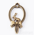 Zinc Alloy Rabbit Charm Pendant No.445155 for DIY Necklace Bracelet Jewelry Making view 3