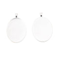 30x40mm Zinc Alloy Oval Cabochon Setting Charm Pendant for DIY Necklace Bracelet Jewelry Making view 4